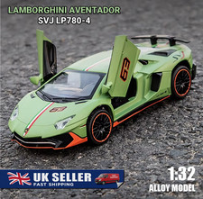 1:32 Lamborghini Aventador SVJ Diecast Model Car – Scissor Doors, Sound & Light