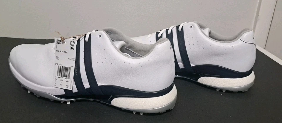 Tênis de golfe Adidas Tour360 24 masculino tamanho 14 novo em folha na caixa - Imagem 3 de 4