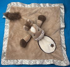 Douglas Baby Star Pony Lil Snuggler Lovey Plush Animal Blanket Brown Horse 14