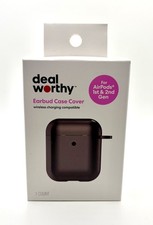 New Black Earbud Case Cover for Apple AirPods 1st  2nd Gen Wireless Charging