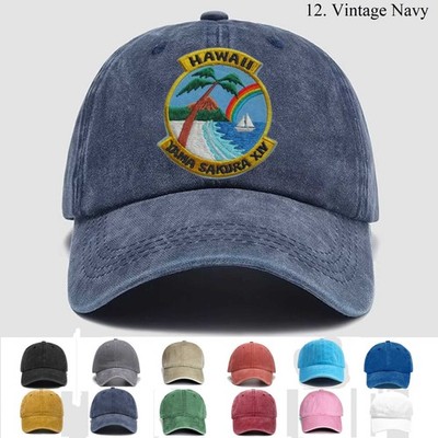 Customized Personalization Embroidered Hat Hawaii Yama Sakura Xiv, Trucker Hat