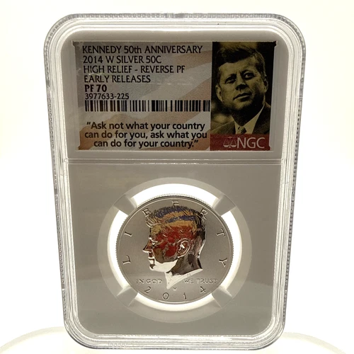 2014-W Kennedy Half Dollar High Relief Reverse Proof NGC PF70 Early Releases