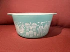 Turquoise Pyrex 475-B Amish Butterprint 2.5 Qt Vintage Casserole Dish No Lid