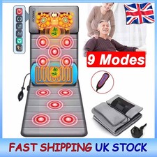 Comfier Massage Mat w/Heat Pad Full Body Massage Bed Heating Therapy Neck Massag