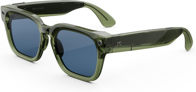 Meta Fury, Renngrün | Unisex-Ai Glasses   Meta AI, 12-Mp-Kamera, Live-Übersetzun