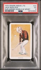 1979 VENORLANDUS LTD. OUR HEROES WORLD OF SPORT #22 JACK NICKLAUS PSA 5