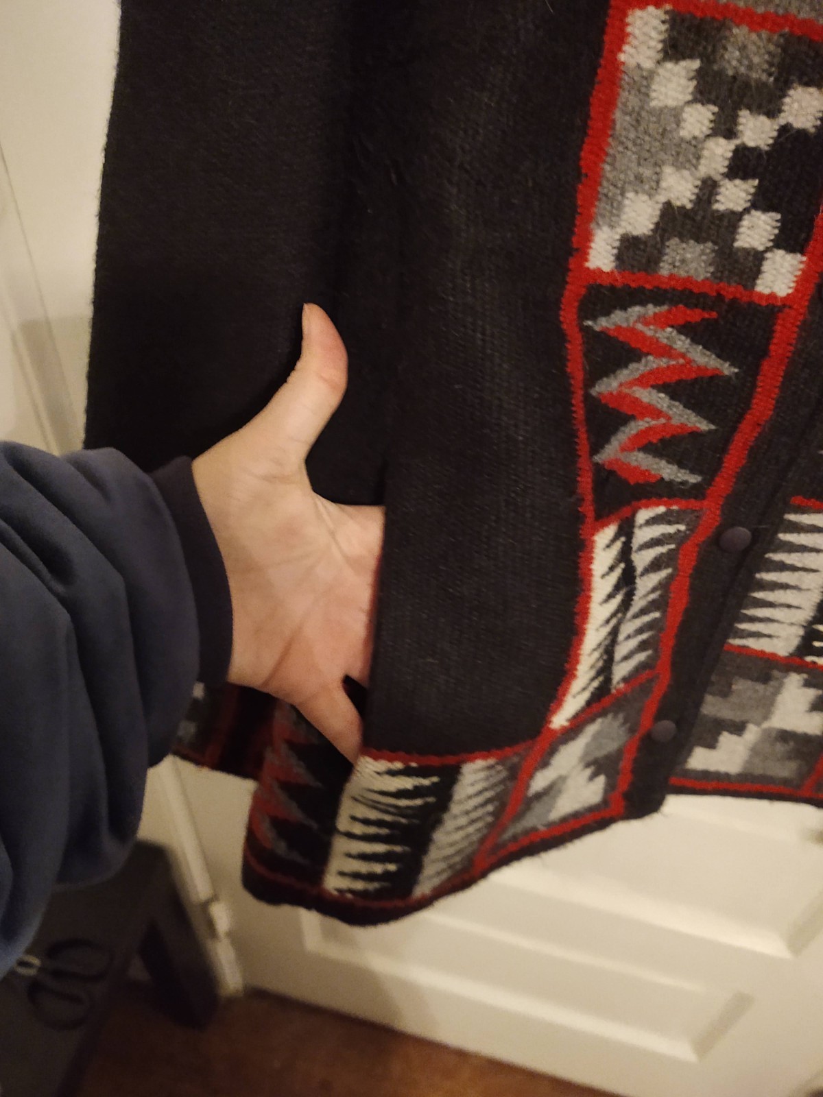 Tabask Alpaca Blend Button Jacket Peru Women's La… - image 2