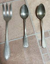 Besteckteile aus Alpacca (Neusilber)