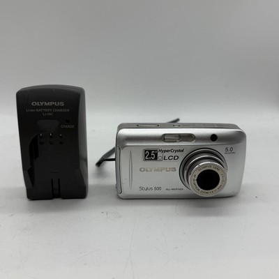 Vintage Olympus Stylus 500 All Weather 5MP Digital Camera TESTED (B10:10)