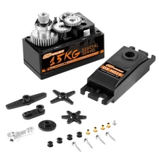 15KG RC Waterproof Low Profile Servo, High Torque Metal Gear Short Body Digital