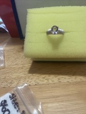 light purple lavender silver ring