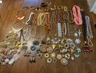 137 Pc Vintage Costume Jewelry Lot Rhinestone Weiss Trifari Monet Napier Kramer