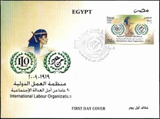 Egypt 2009 ILO 90th Anniversary Cachet 150pt First Day Cover