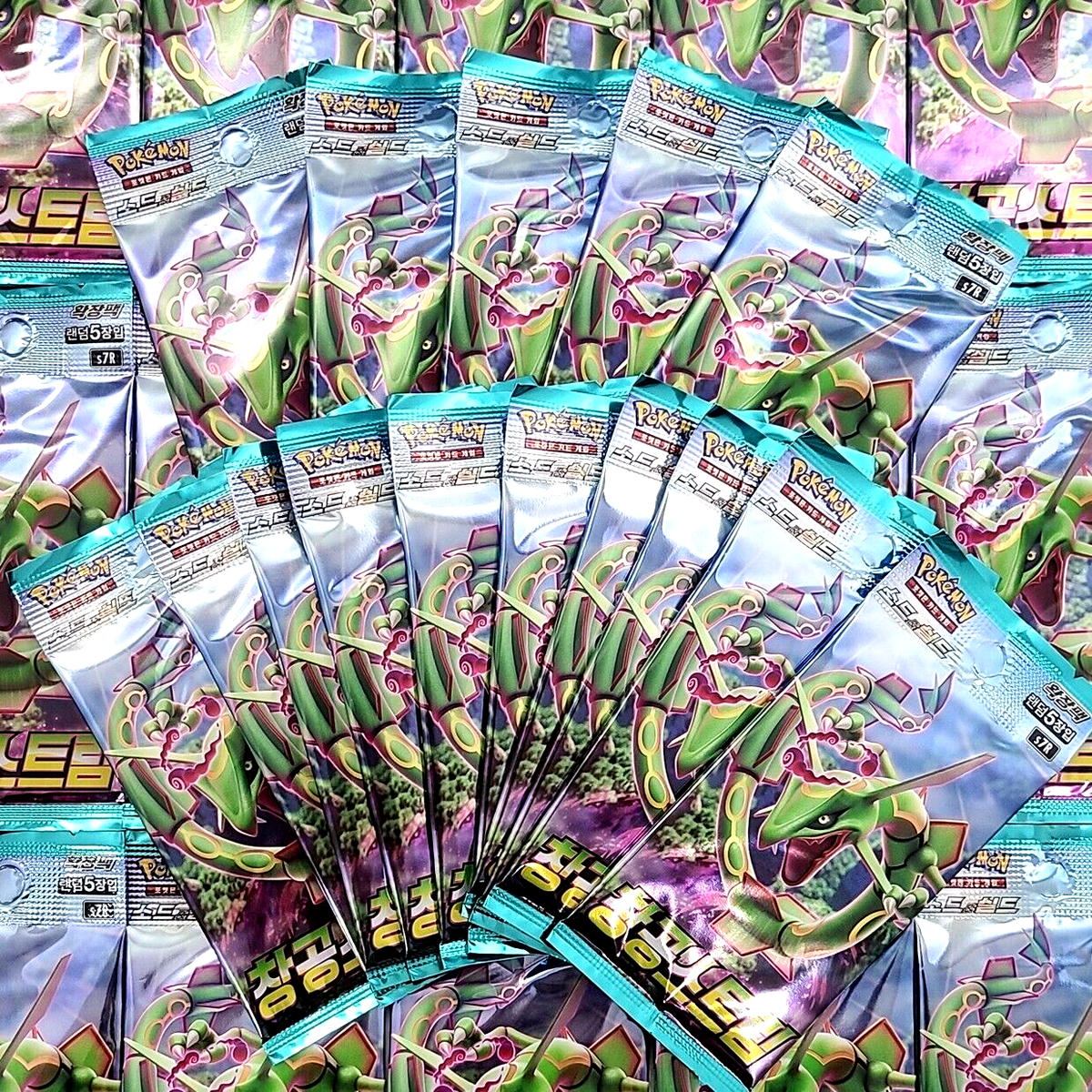evolving skies booster box korean 130 PACKS Pokemon Cards Evolving Skies Blue Sky Stream Booster S7R Sealed  Korean