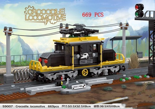 City Steam Train Cargo Railway Station Model MOC Building Blocks Set Bricks Toys - Picture 13 of 51