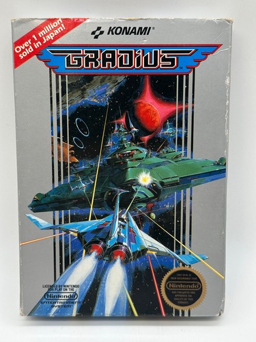 Gradius (Nintendo NES, 1986)- W/Manual & Dust Cover- TESTED & WORKS - Picture 2 of 18
