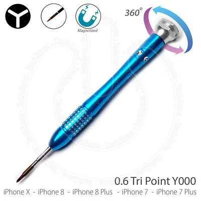 TECHZONE 0.6 Tri Point Screwdriver Repair Triwing Tool Y000 For Apple iPhone 7 & 7 Plus