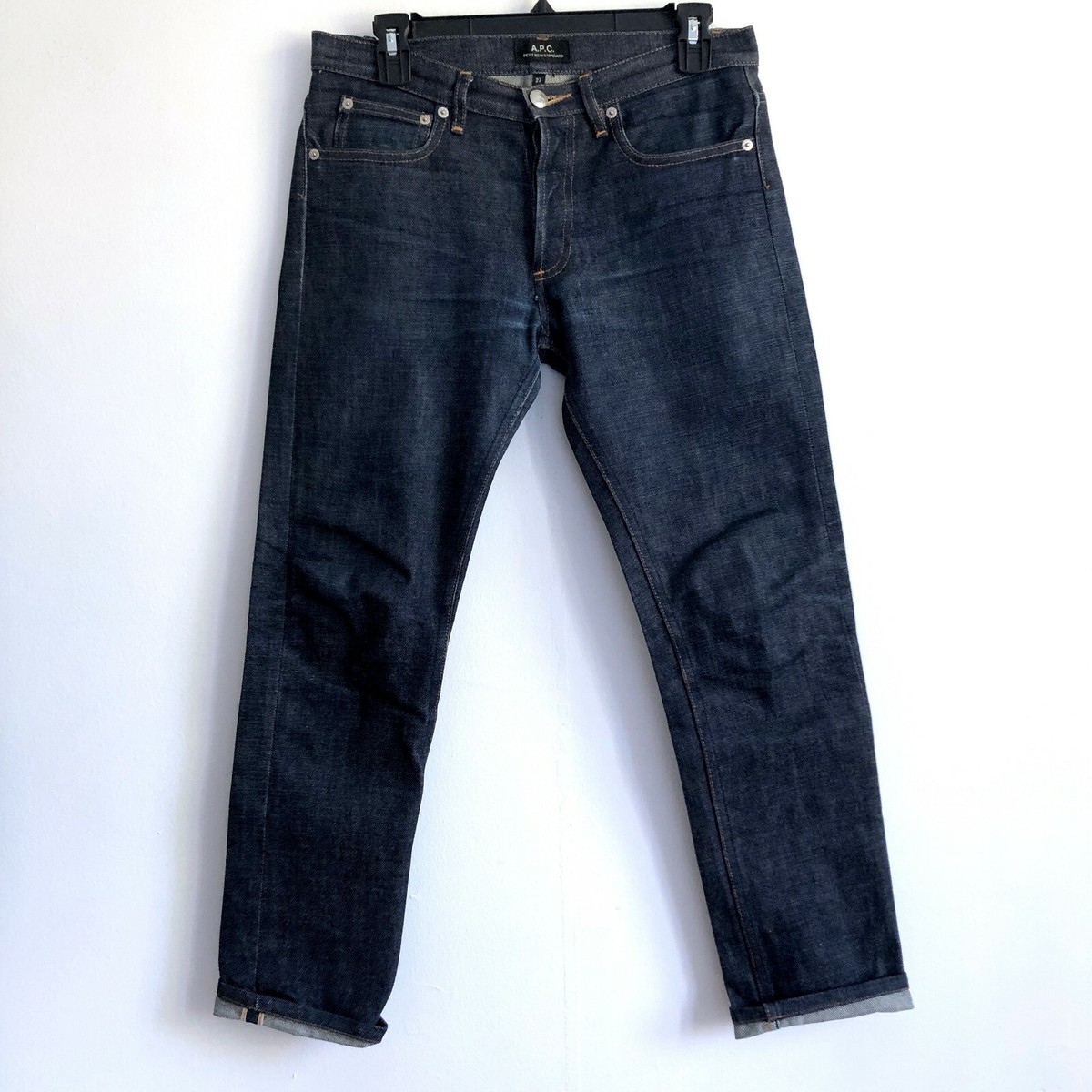 APC A.P.C. Petit New Standard Jeans Selvedge Raw Dark Blue Denim 