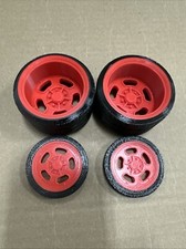 Set of 4 3d Printed Wheels For Tonka ,nylint , Structo And Buddy L Toys Silver