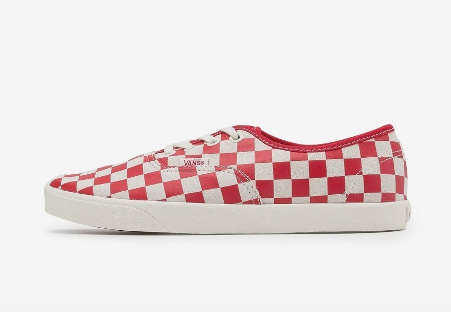 Vans Authentic Low Pro Checkerboard men's sneakers VN000D04RED | eBay