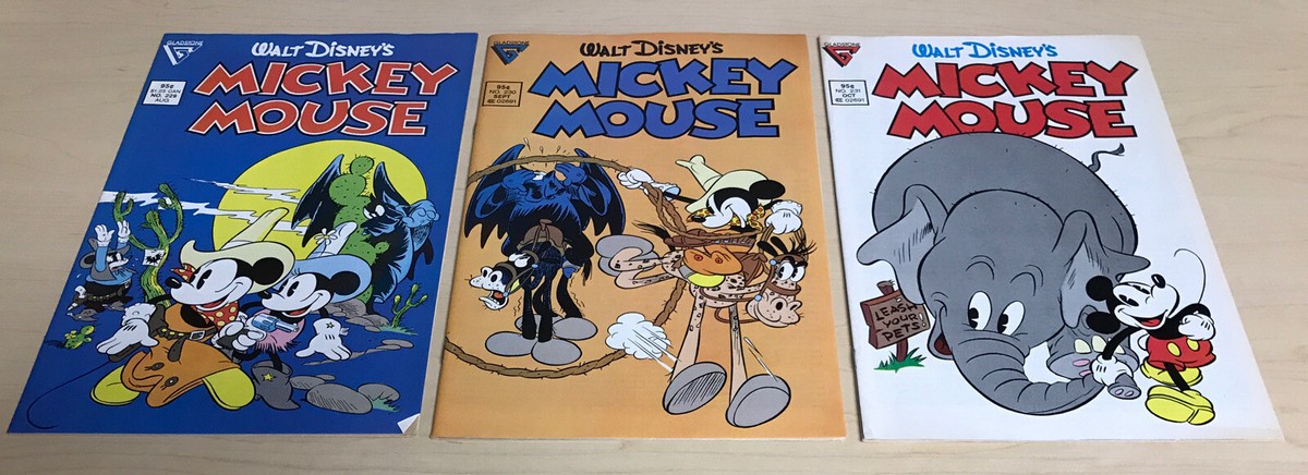 WALT DISNEY'S MICKEY MOUSE #229,230,231 (9.2-9.4) GLADSTONE COMICS