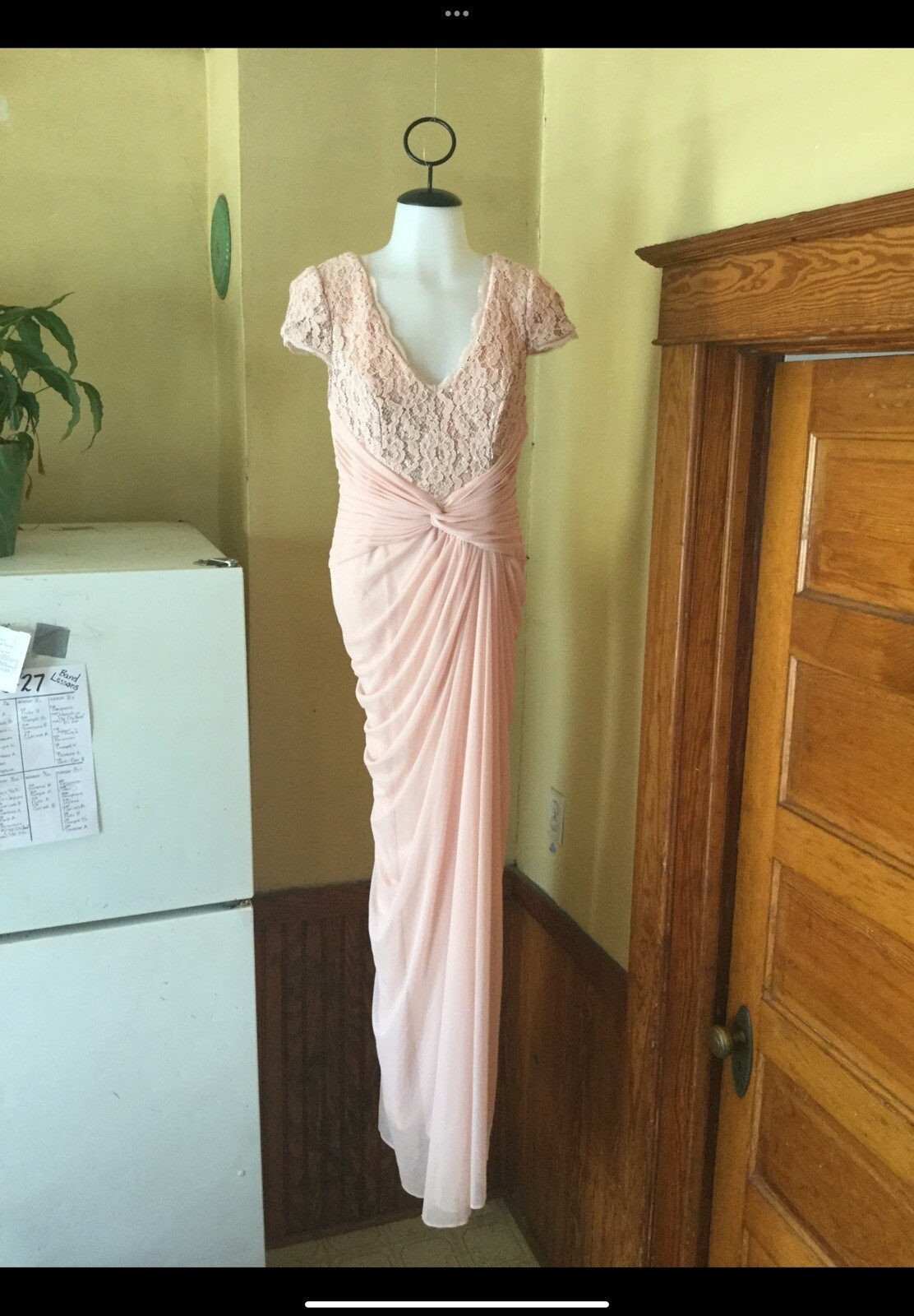 Adrianna Papell Gown Pink Blush Size Mother Of bride