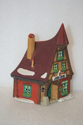 Dept 56 Alpine Village Series Kukuck Uhren (Cuckoo Clocks) 5618-9 '92 Light Box