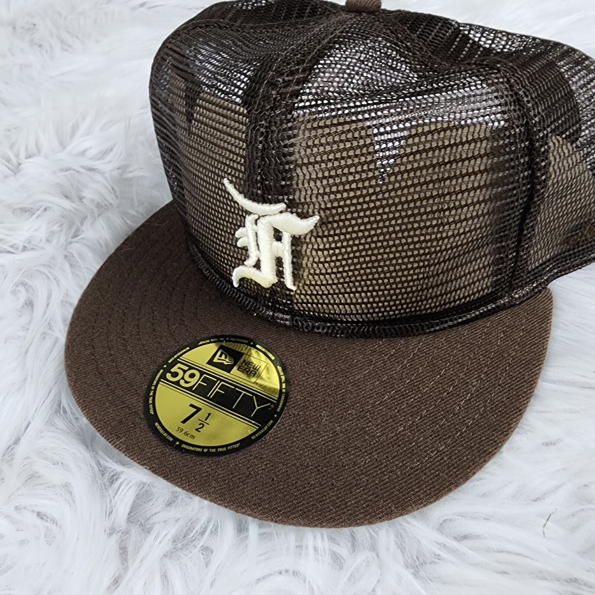 New Era x Fear Of God Mesh 59FIFTY Fitted Hat - Brown 7 1/2