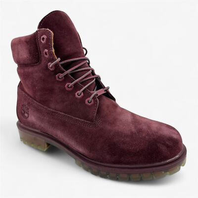 Timberland 6 Inch Premium Autumn Lead Dark Burgundy Mens