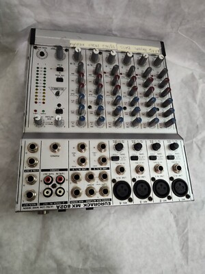 BEHRINGER EURORACK MX 802A 8 Channel MIXER w/ POWER SUPPLY | eBay