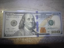 100$ Star Note with 2018 in Serial Number.  Great for Gifts and Birthdays!