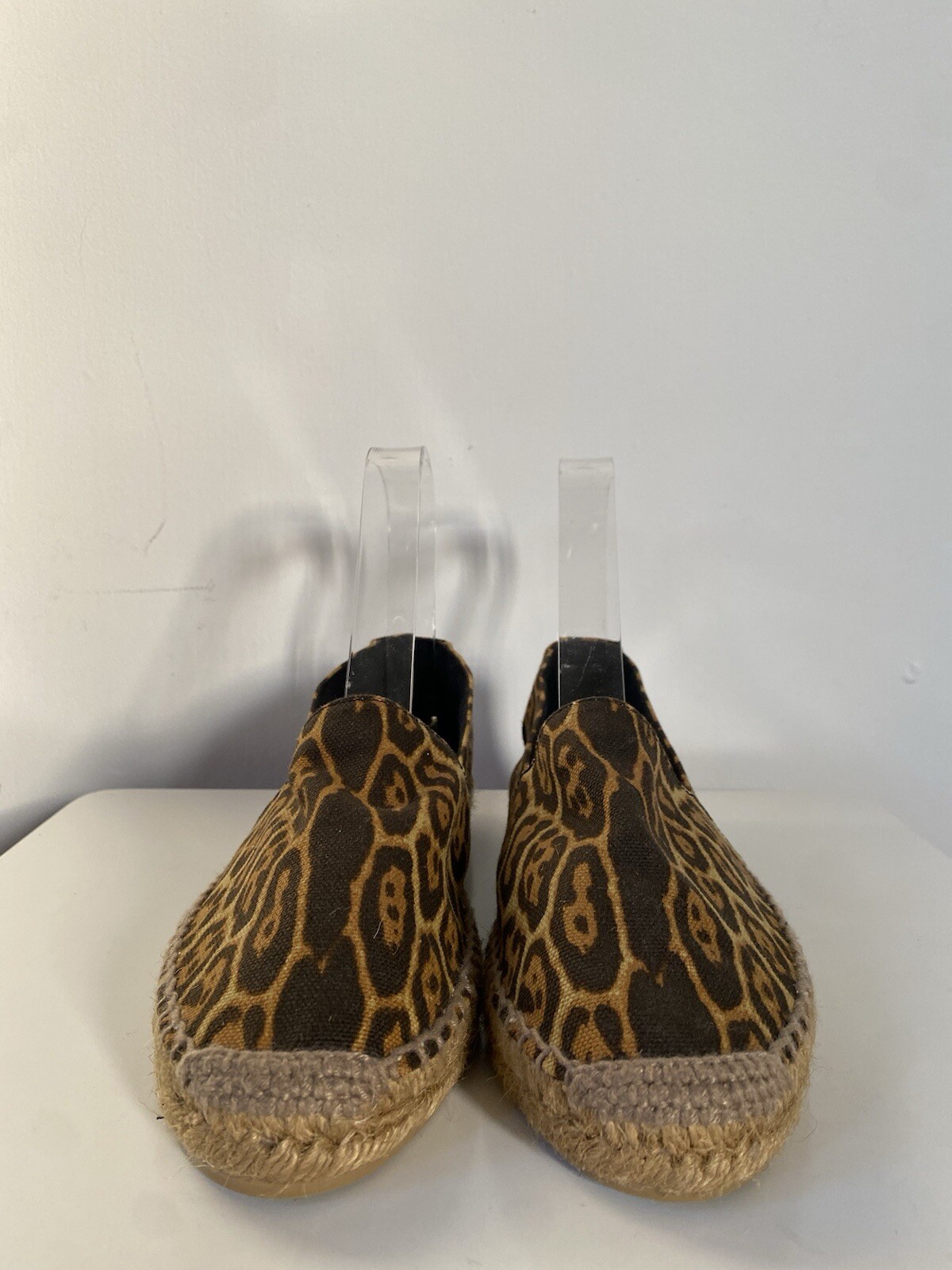 Espadrillas Saint Laurent stampa leopardata con sacchetto antipolvere mai indossate! taglia 37