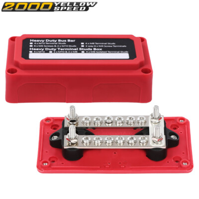 Aazon.co: jagoer 450A Bus Bar 12v Power Distribution Block 6 x 5/16
