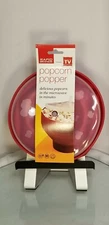 RAPID BRANDS Microwave Popcorn Popper Red w/Lid BPA Free