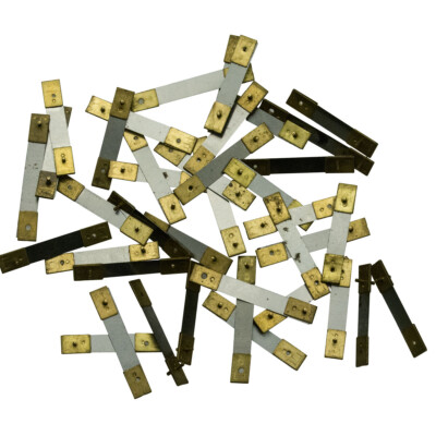 Clock Spring Miata 2x French Suspension Brass Springs For Wall Mantle Clock Pendulum Rods - New Set Brass French Clock Pendulum Springs Replacement - Foto 10