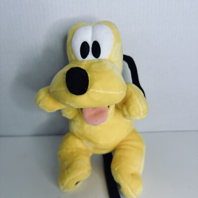 Disney Parks Baby Pluto Plush Puppy Dog Stuffed Animal 10 Inches Yellow