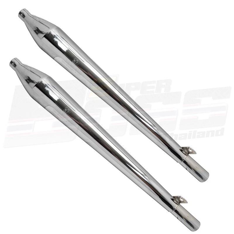 Silenciador de escape para HONDA CB77 CB72 Superhawk 305 250 R+L ***Estilo BM*** Foto 2 de 4