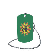 Dog Tag Flag Anawakan Dog Tag Aluminium 30 x 50mm