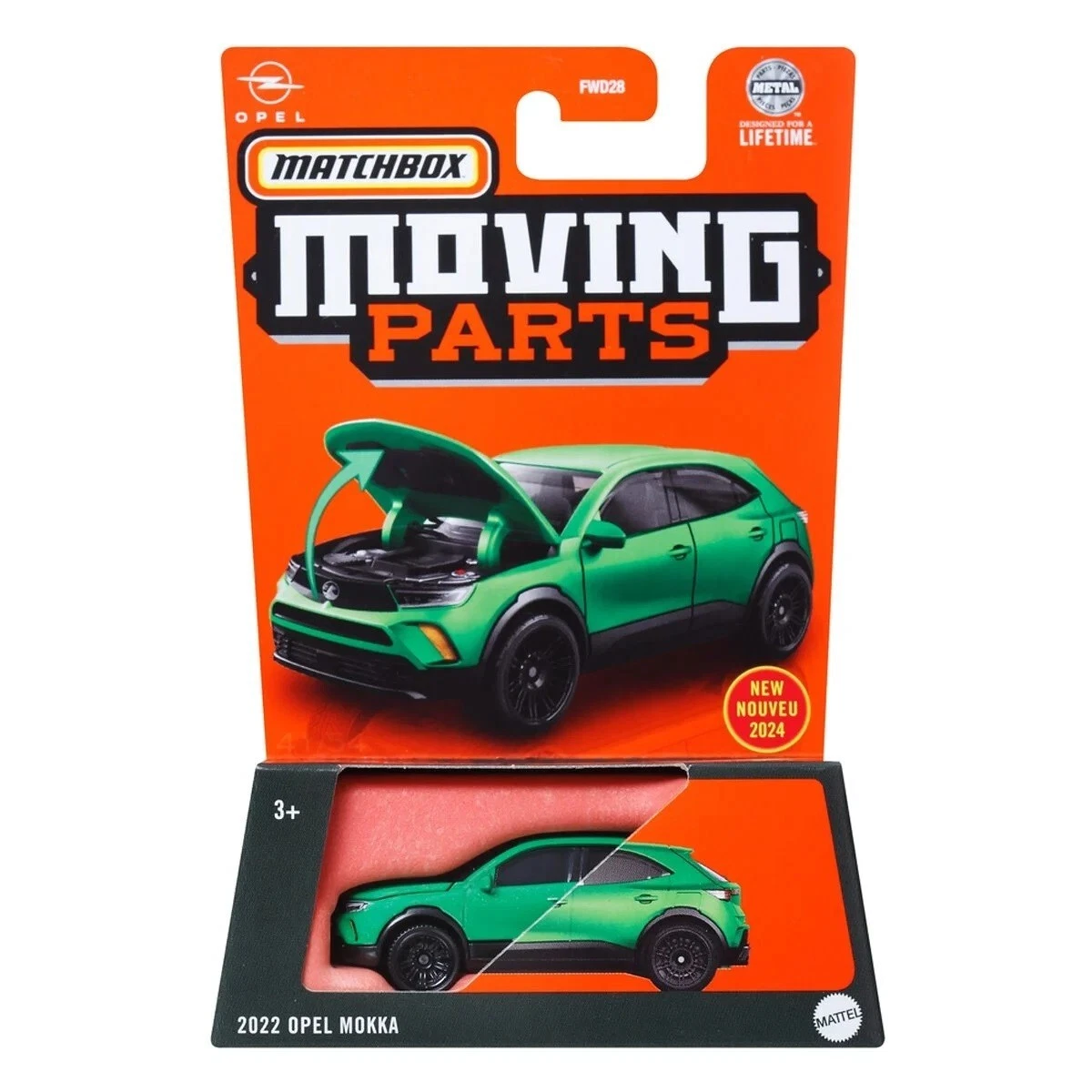 新品未開封☆メタルマッスルHMB×2 Matchbox Opel Mokka Blue #18 Moving Parts 2025 Mix 2 (In-Stock