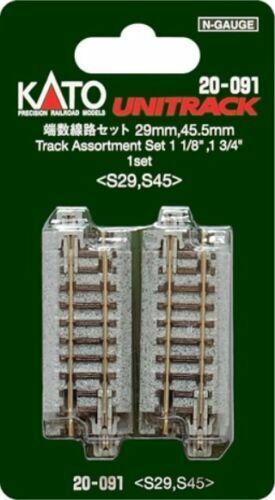 Kato N 20-091 Unitrack Straight Track Assortment Set 1 29mm And 45 5mm 1 1 8 And 1 3 4