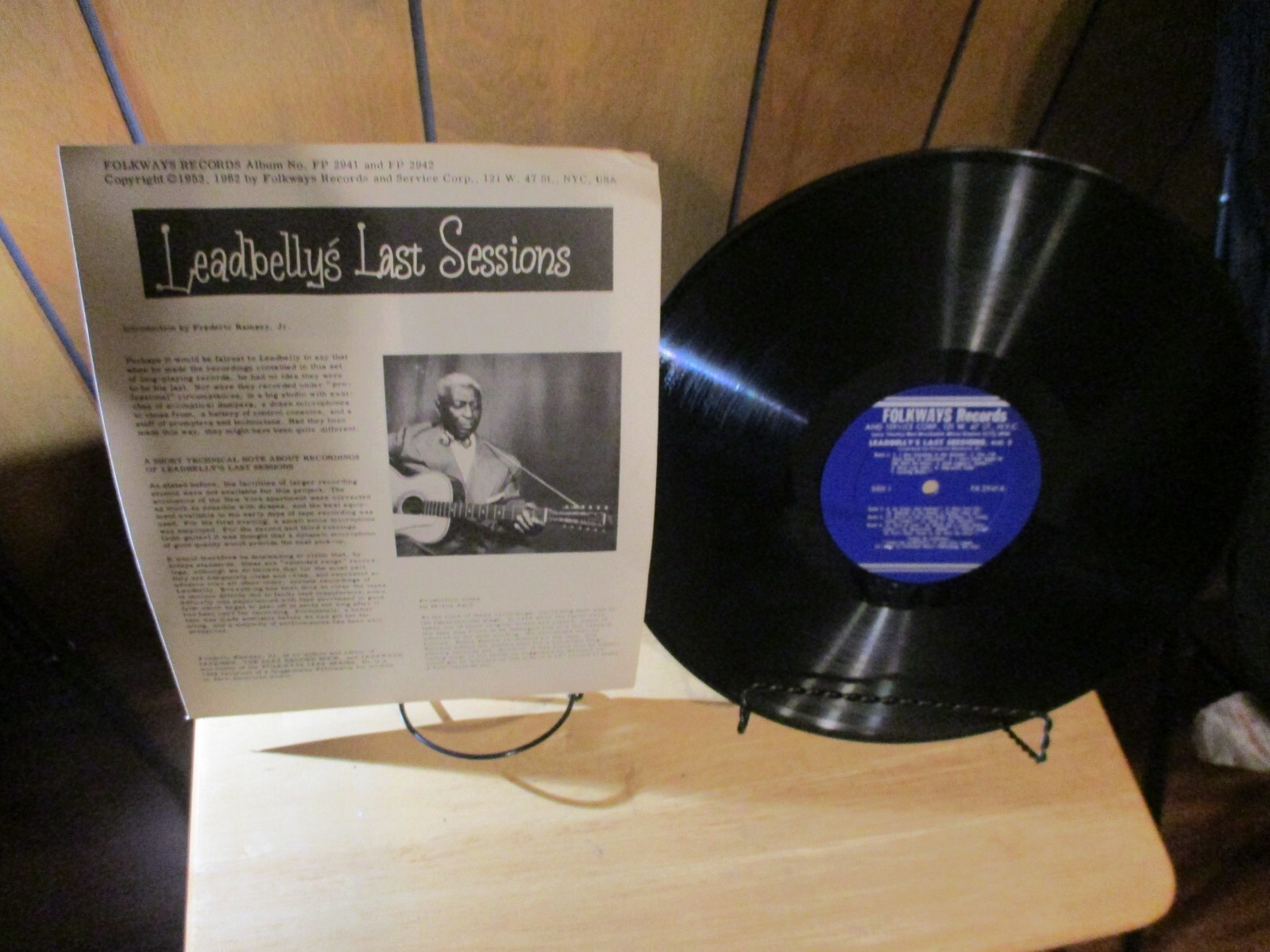 LEADBELLY Last Sessions Part One FOLKWAYS Rare FA 2941 12" LP eBay