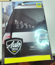 Auto Drive Family Window Decals 46 Count New In Package new in package