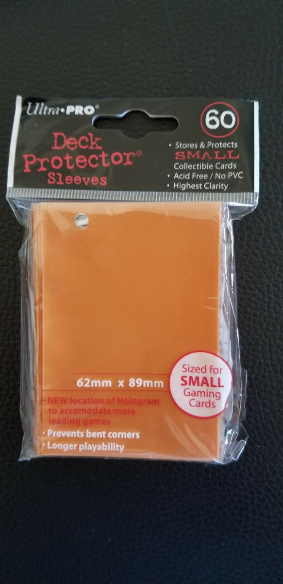 Ultra PRO 60-Count Orange Small Deck Protector Sleeves For Japanese Size Cards (62mm X 89mm) - View #13