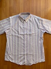 Arrow Kent Classic Short Sleeve Button Down Shirt Mens USA Made Size 18.5 Tall