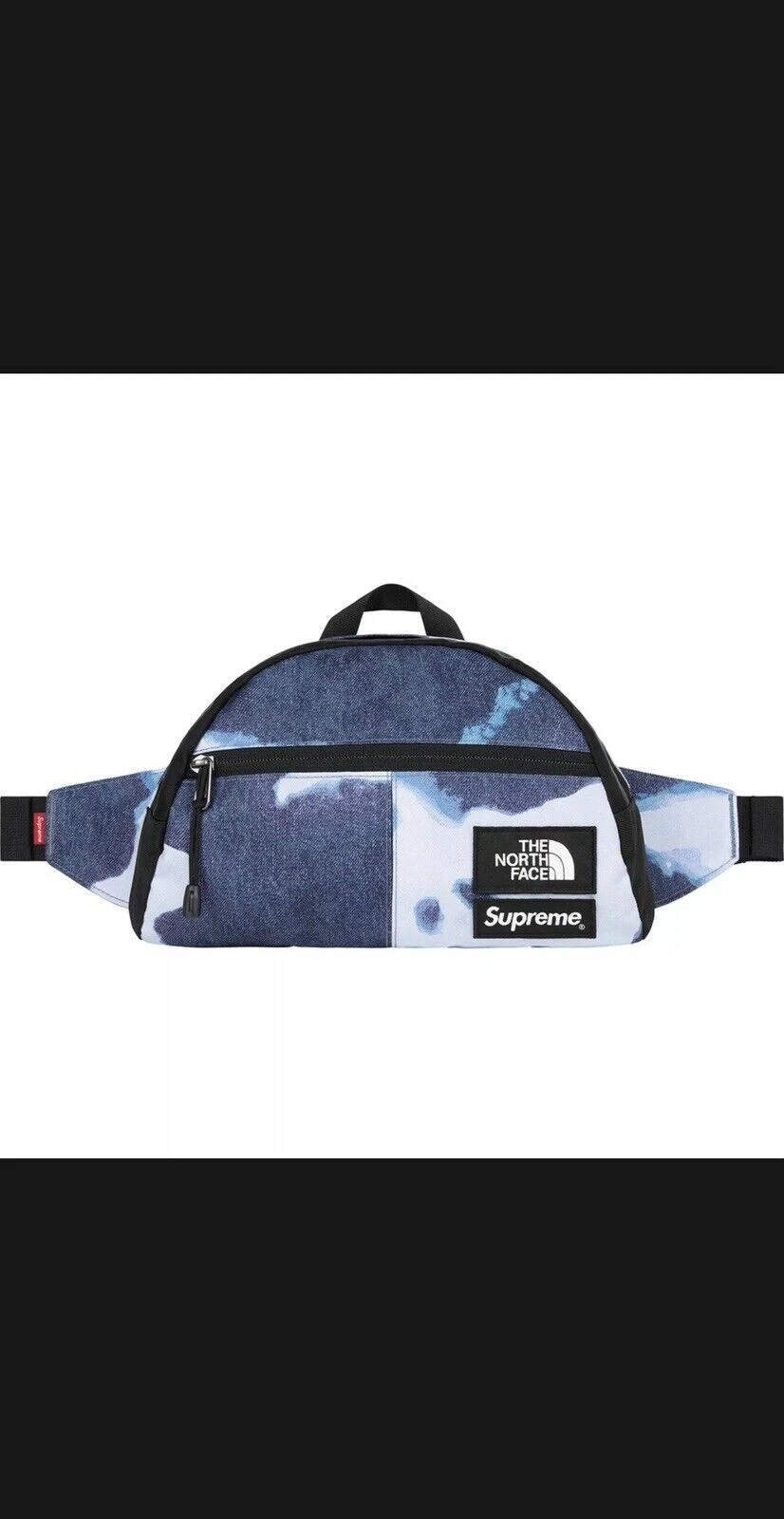 SAC À TAILLE INDIGO SUPREME X THE NORTH FACE TNF IMPRIMÉ DENIM ROO II FW21