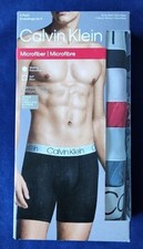CALVIN KLEIN MICROFIBER CHROMATIC 4-PACK MENS BOXER BRIEF UNDERWEAR NP2431O-NWT