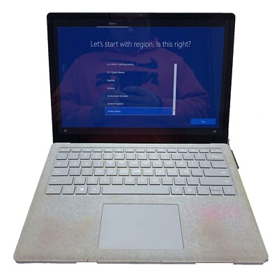 Microsoft Surface Laptop 13.5'' Touch i5-7200U 2.5GHz 8GB 128GB Win 10 Bad Batt