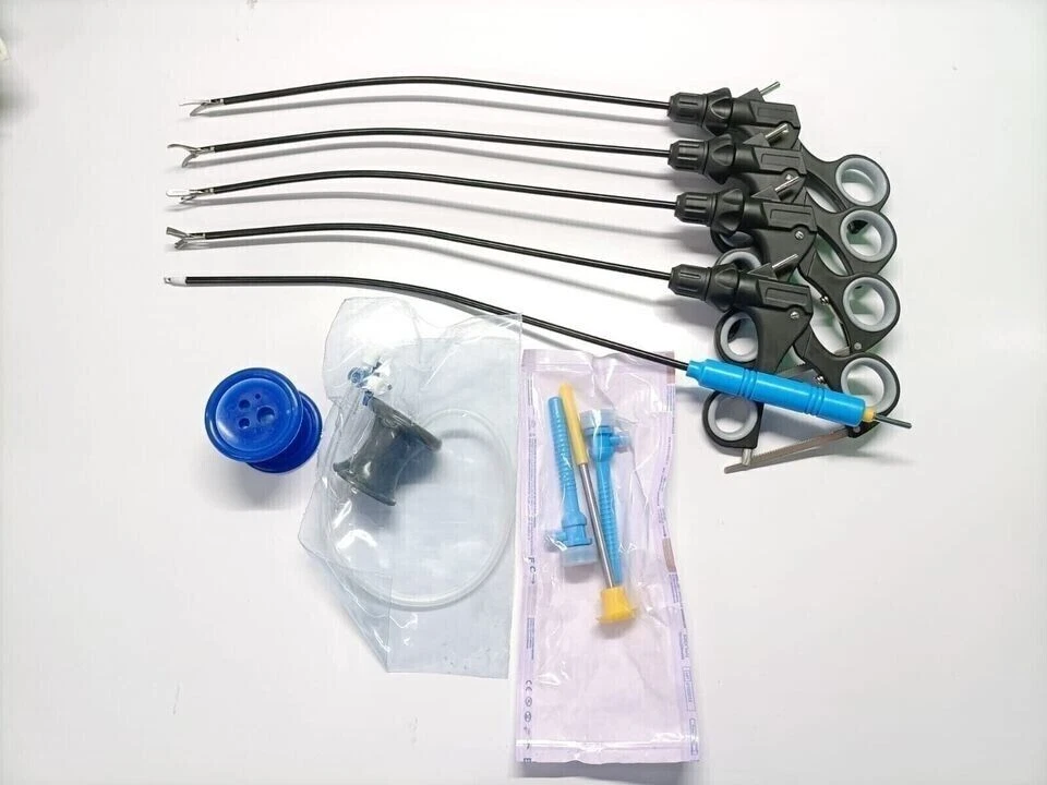 Kit de instrumentos quirúrgicos de ginecología de puerto SILS de incisión única laparoscópica 9 piezas Foto 3 de 4