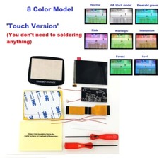 Touch Version V2 iPS Backlight LCD For Game Boy Advance GBA and Pre-cut Shell