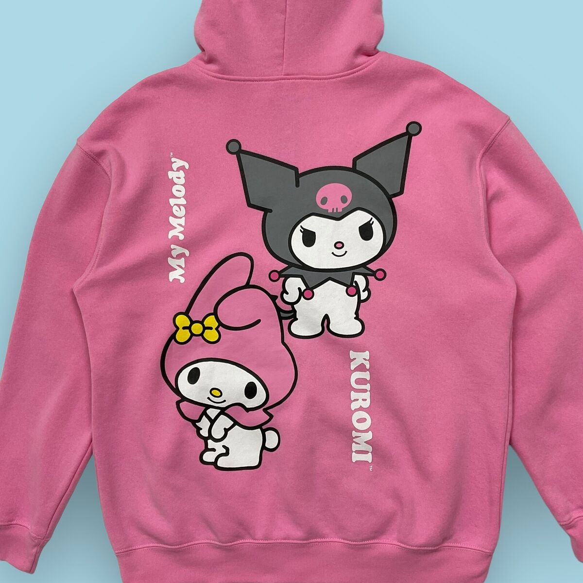 SANRIO KUROMI x MY MELODY Full Zip Hoodie Sweatshirt Women's SANRIO KUROMI x MY MELODY Full Zip Hoodie Sweatshirt Women's
